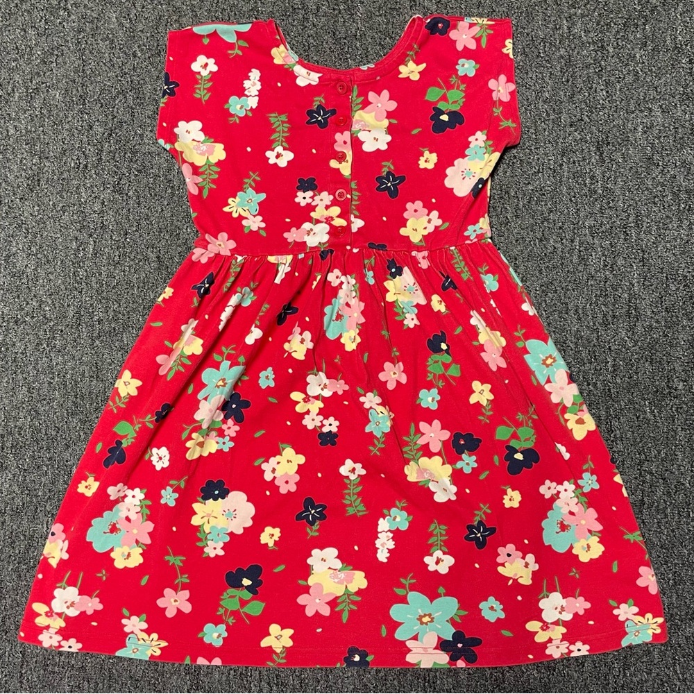 Hanna Andersson Red Floral Play Twirl Dress Size 140 cm or 10
